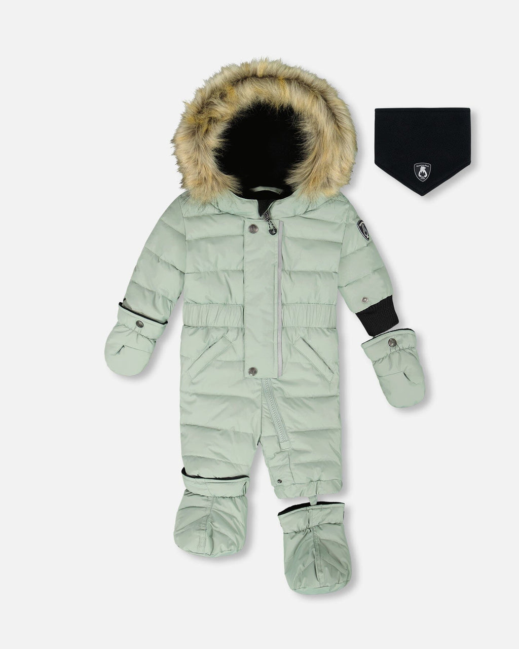 One-Piece Baby Original Puffy Snowsuit Sage Green