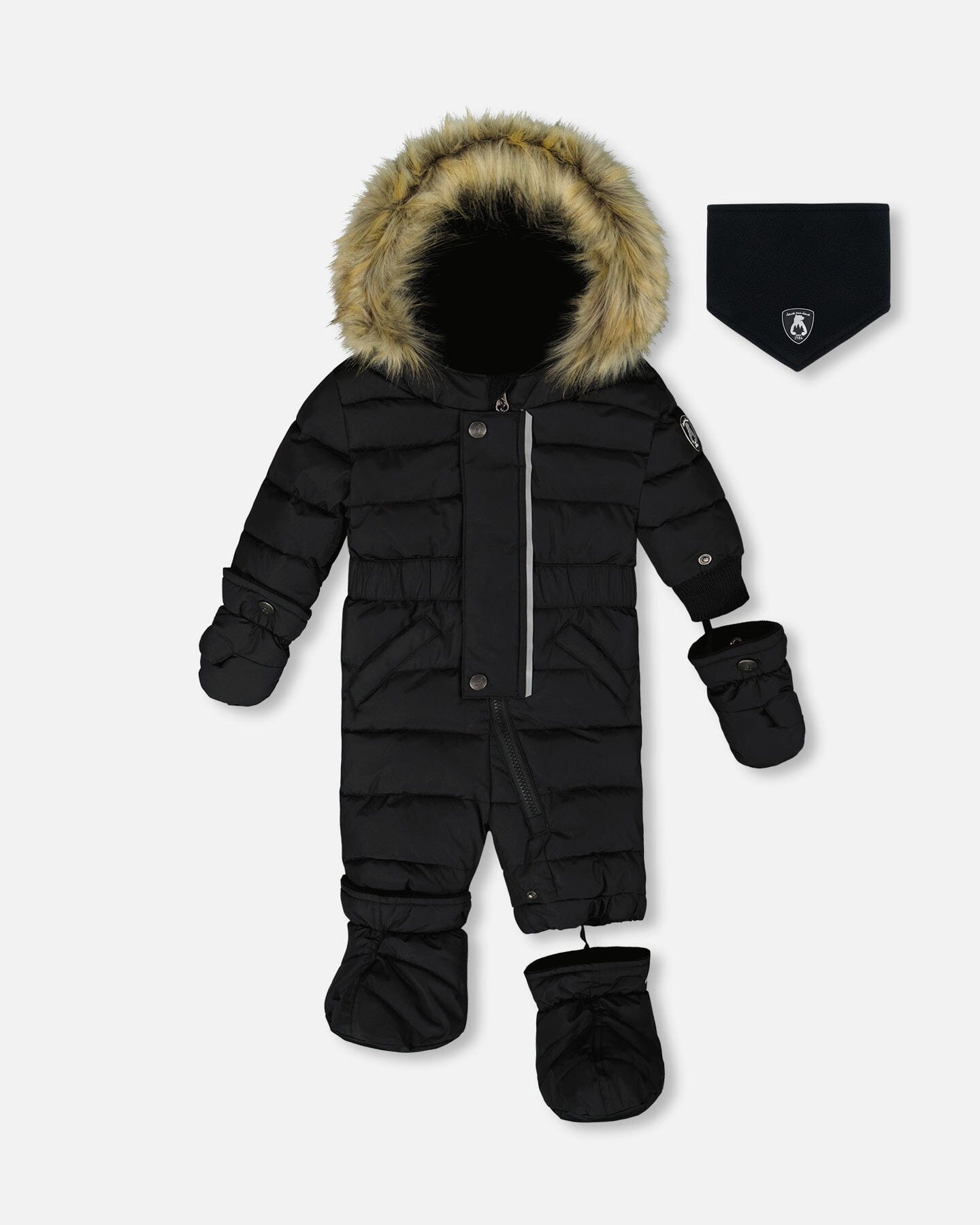 One-Piece Baby Original Puffy Snowsuit Black
