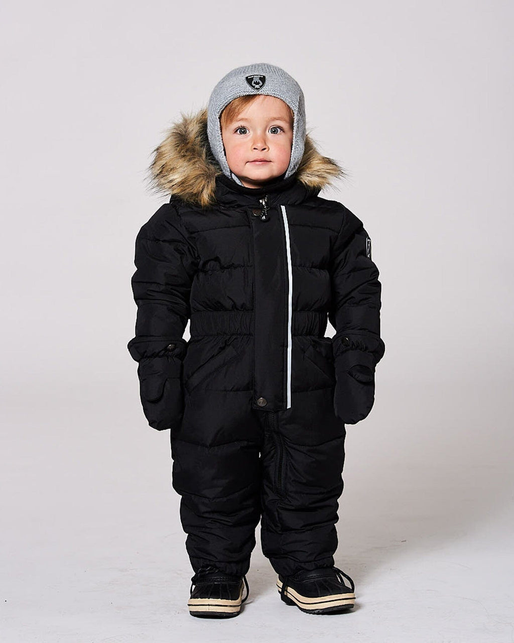 One-Piece Baby Original Puffy Snowsuit Black