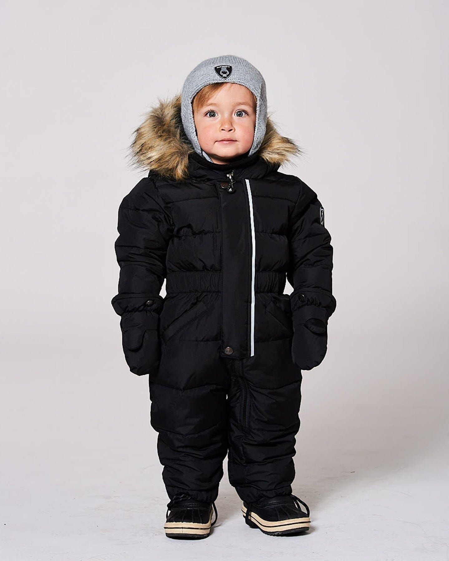 One-Piece Baby Original Puffy Snowsuit Black