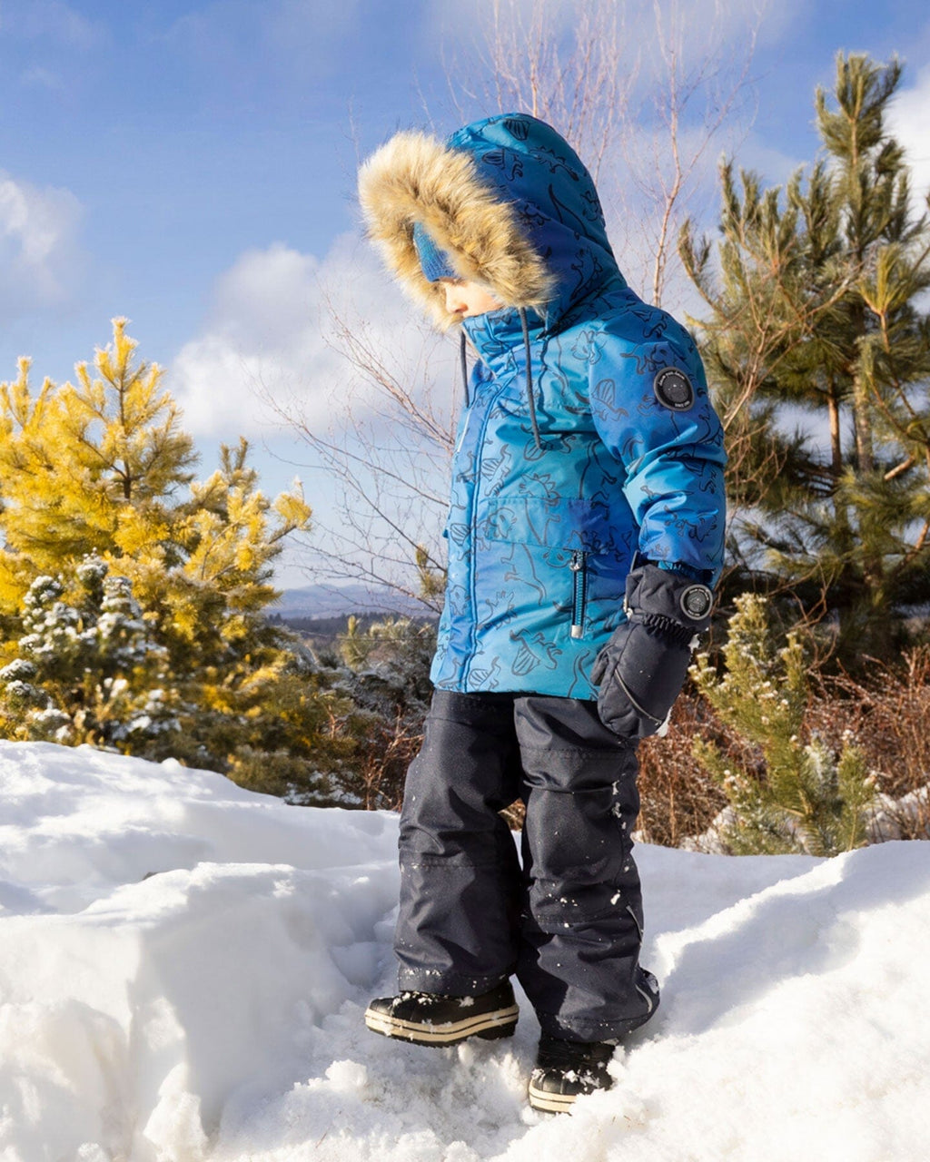 Two-Piece Discover Snowsuit Navy Blue