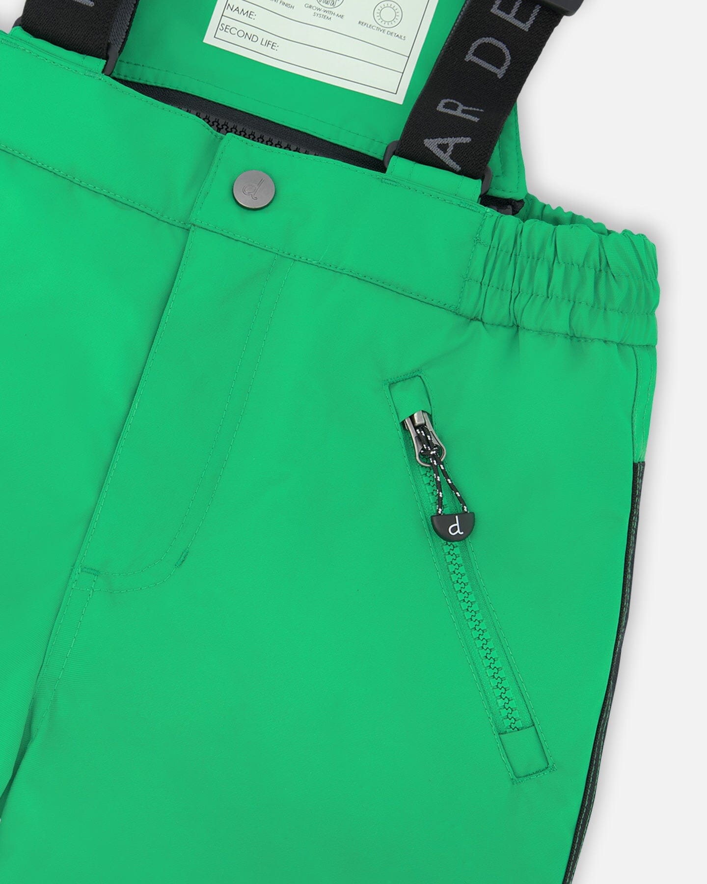 Two-Piece Play Snowsuit With Colorblocked Jacket Green