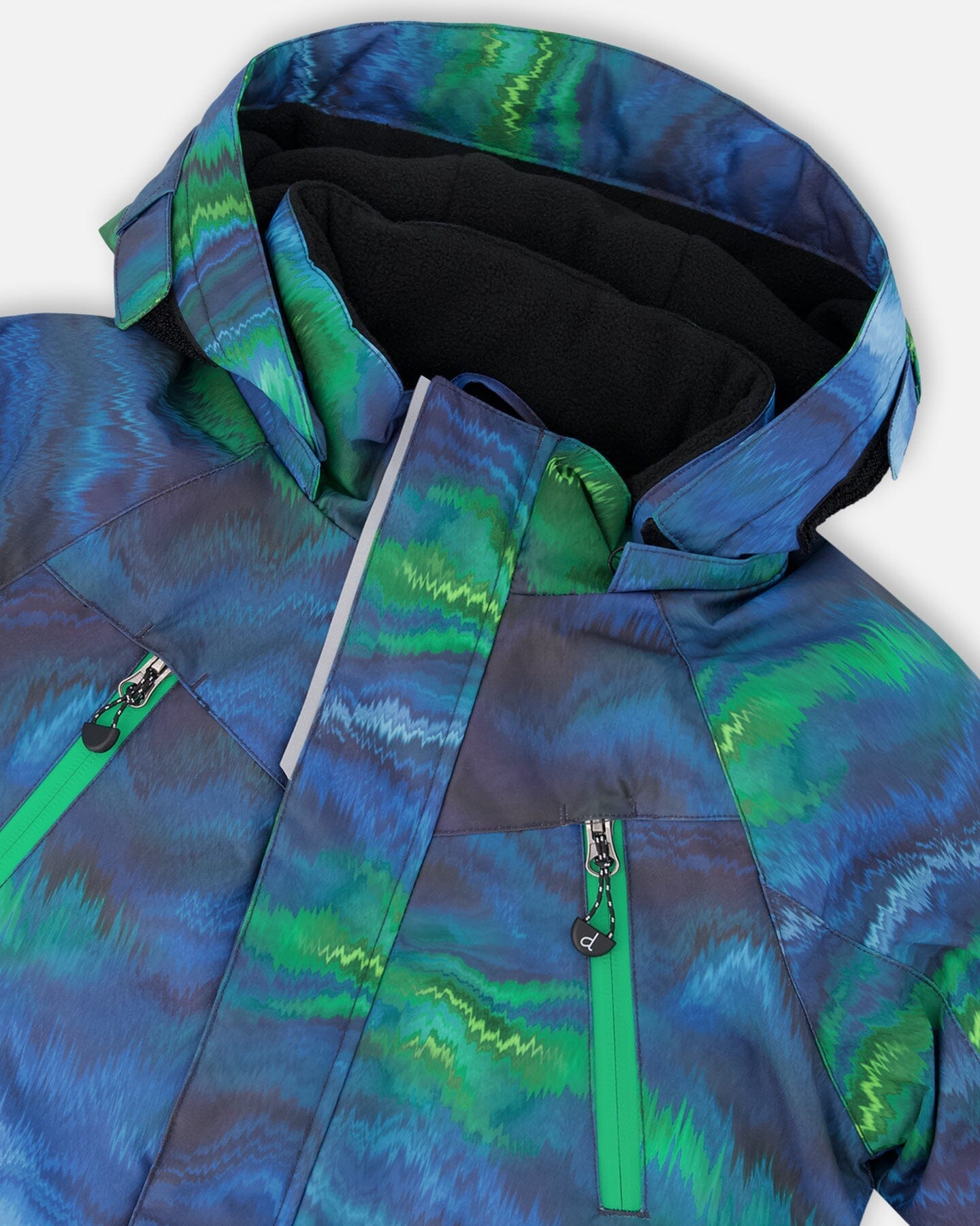 Two-Piece Play Snowsuit With Printed Jacket Black