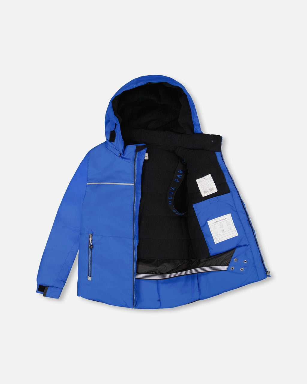 Two-Piece Play Snowsuit With Contrast Jacket Black