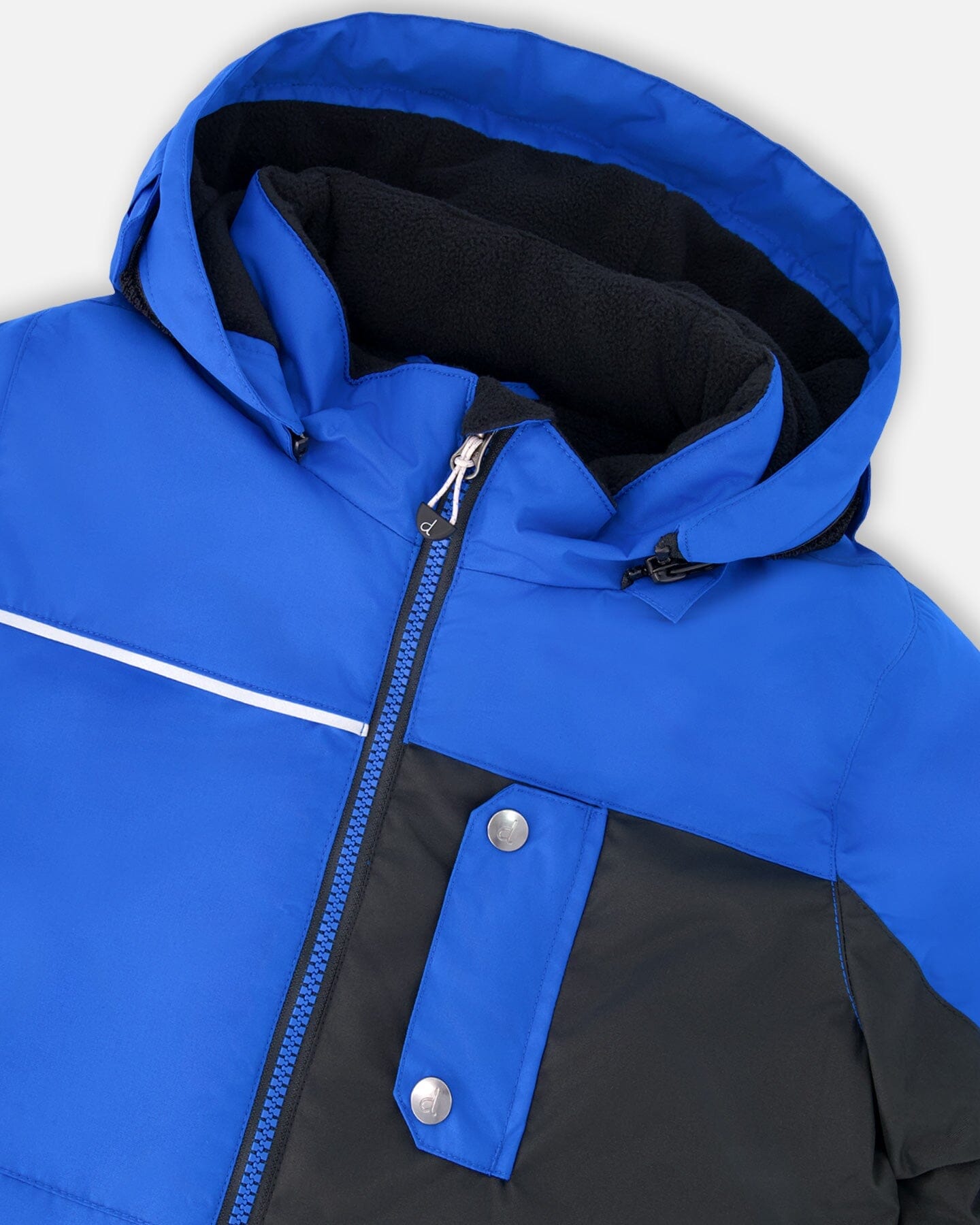 Two-Piece Play Snowsuit With Contrast Jacket Black