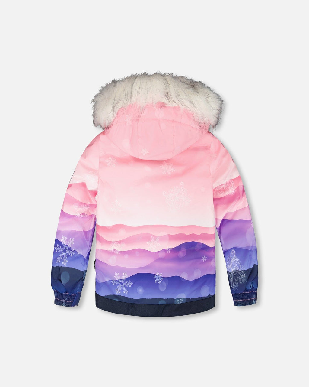 Two-Piece Play Snowsuit With Printed Jacket Navy Blue