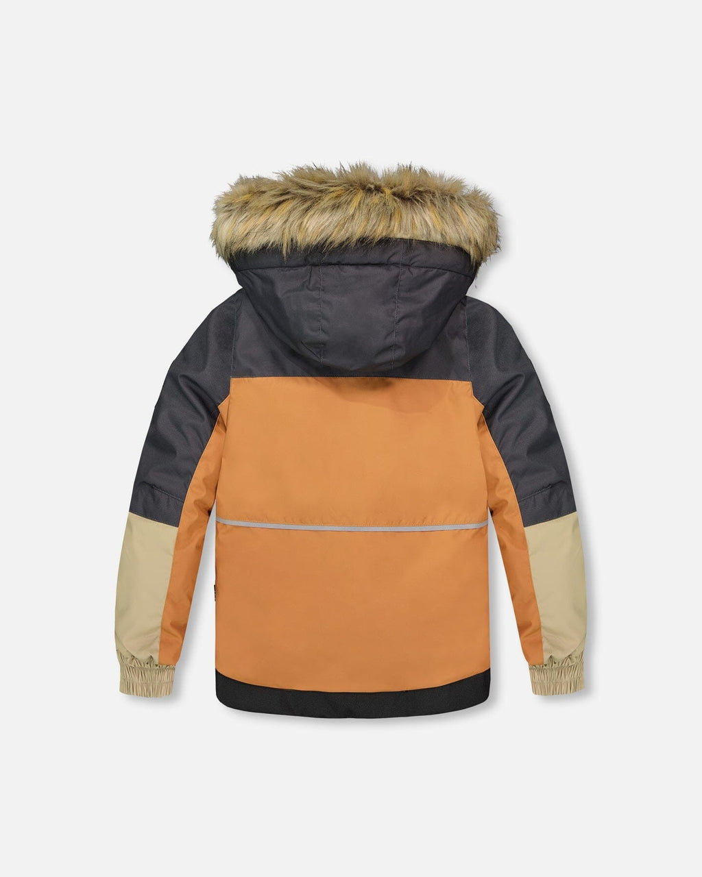 Two-Piece Play Snowsuit With Colorblocked Jacket Black