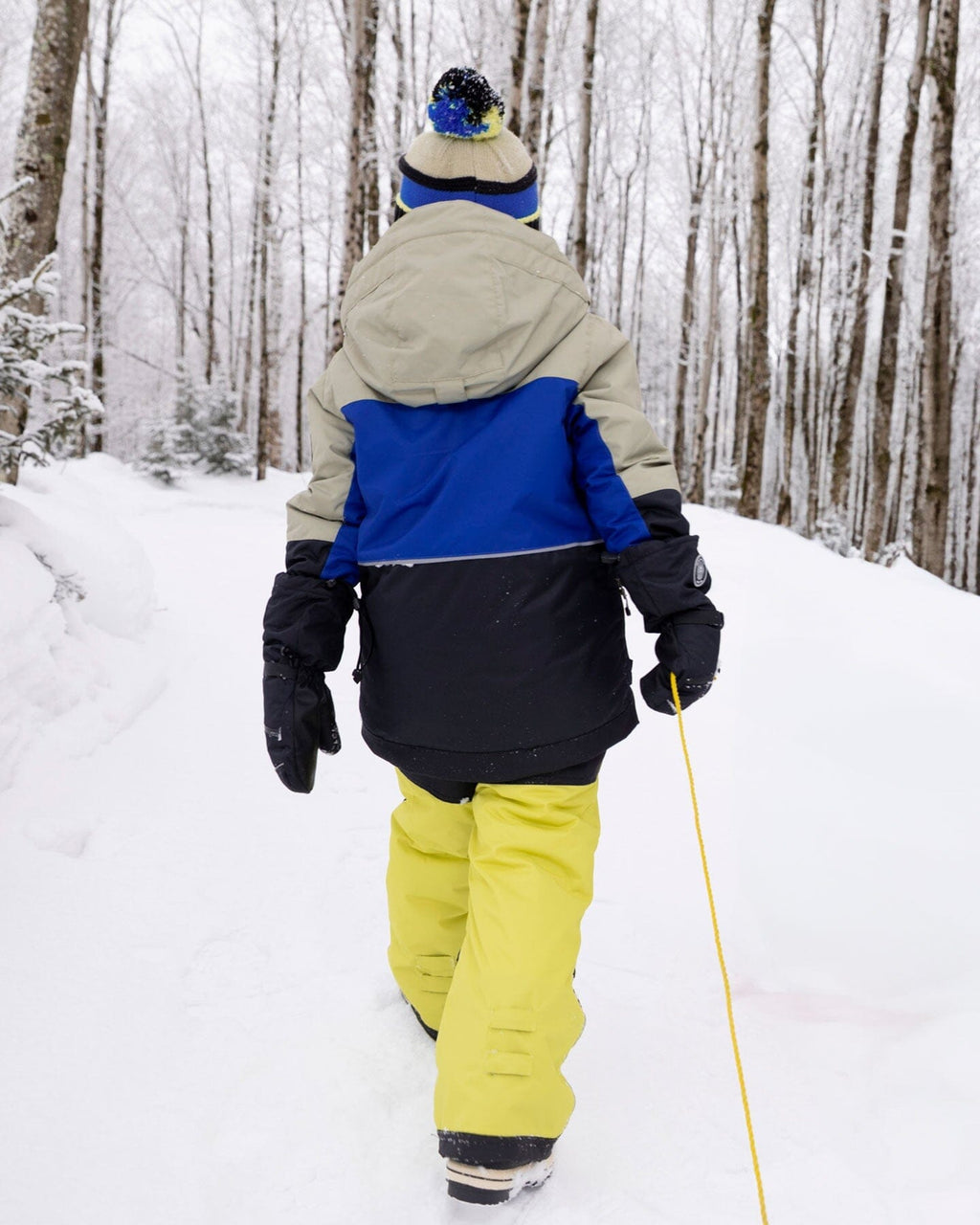 Two-Piece Play Snowsuit Bright Yellow Green