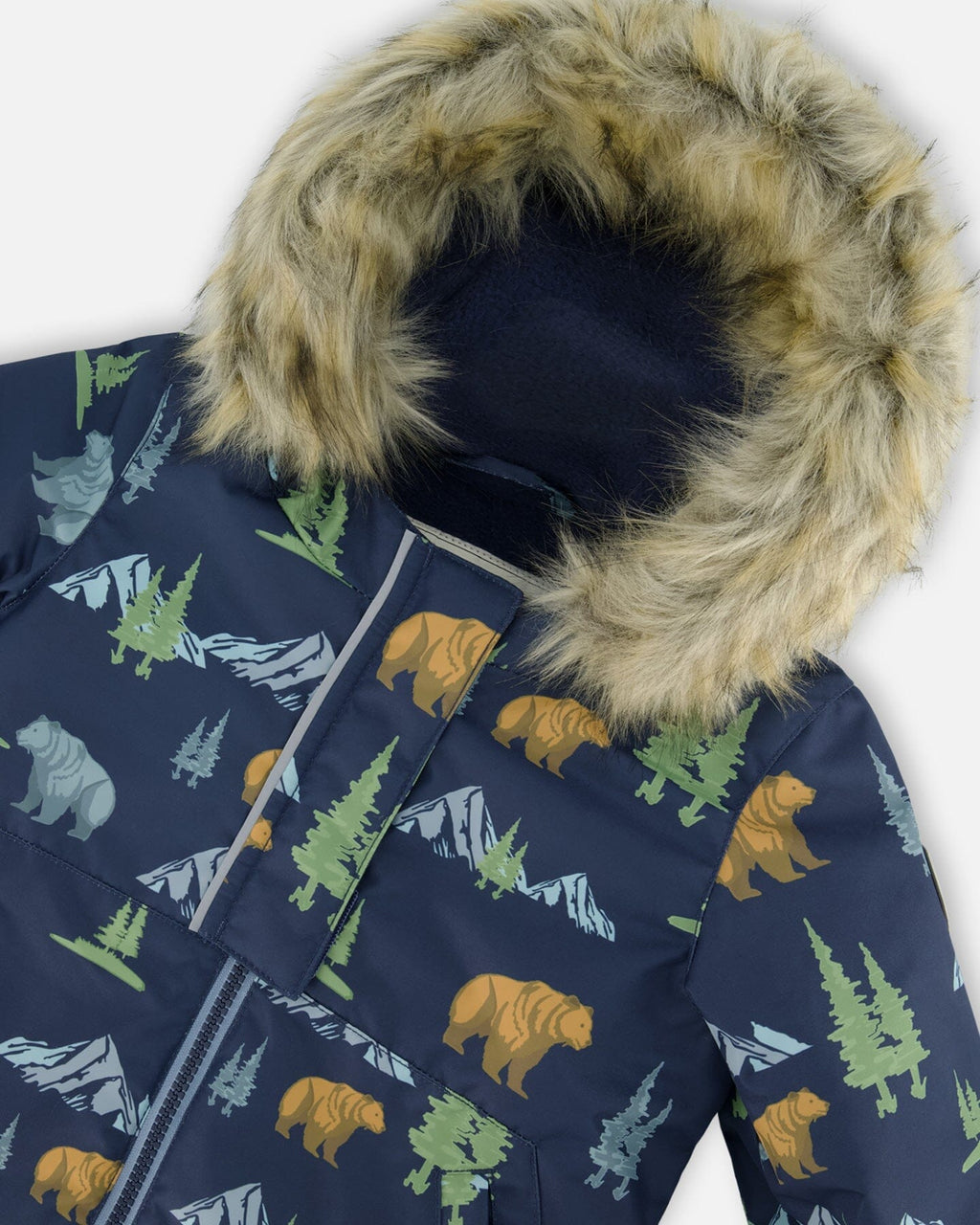 Two-Piece Baby Play Snowsuit Blue Gray