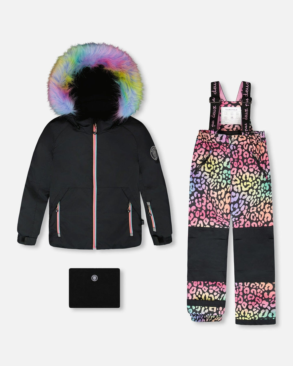 Two-Piece Play Snowsuit Rainbow Leopard