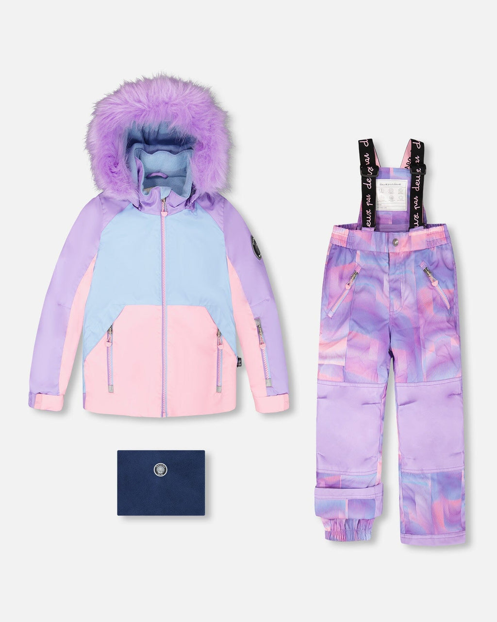 Two-Piece Play Snowsuit Purple Geo