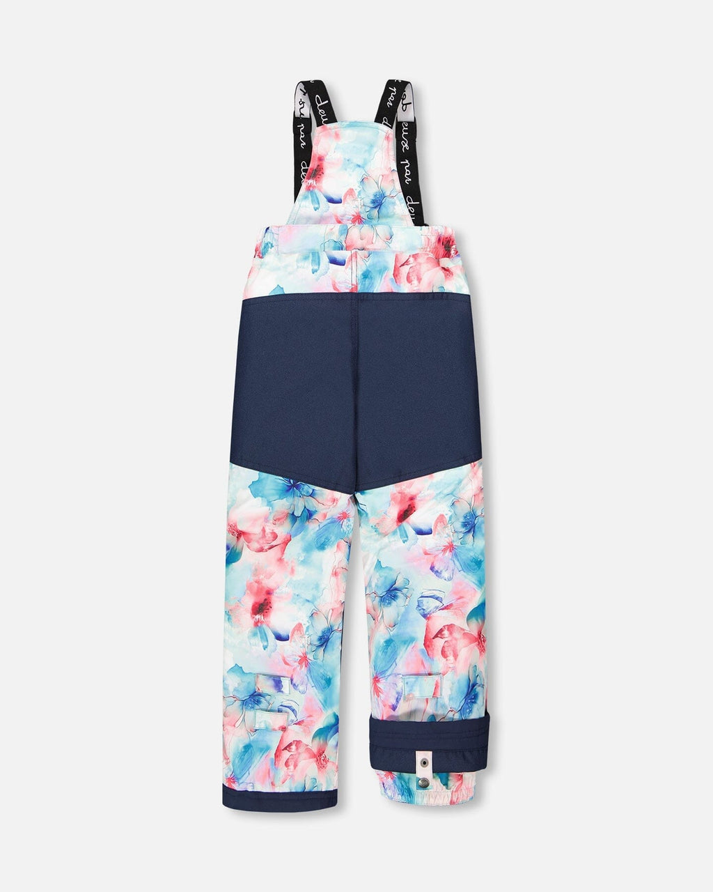 Two-Piece Play Snowsuit Blue Flower Print