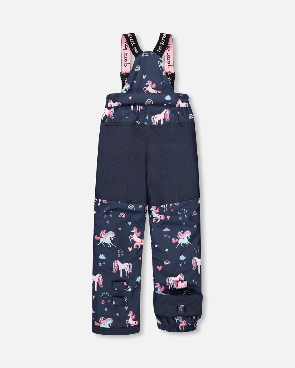 Two-Piece Play Snowsuit Navy Unicorn Print