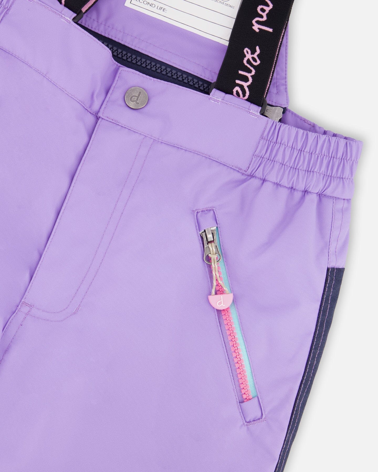 Two-Piece Play Snowsuit With Printed Colorblocked Jacket Lavender