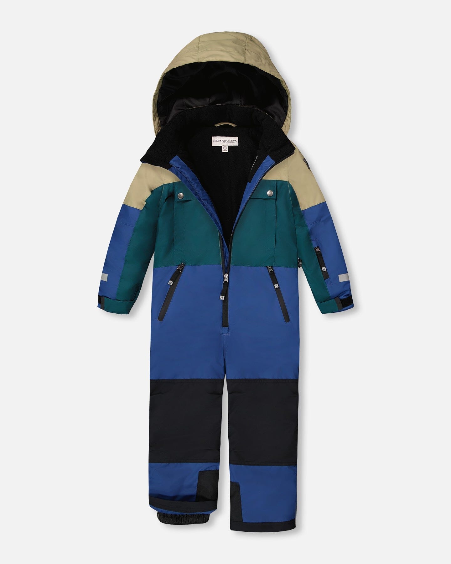 One-Piece Teknik Snowsuit Colorblocked Navy Blue