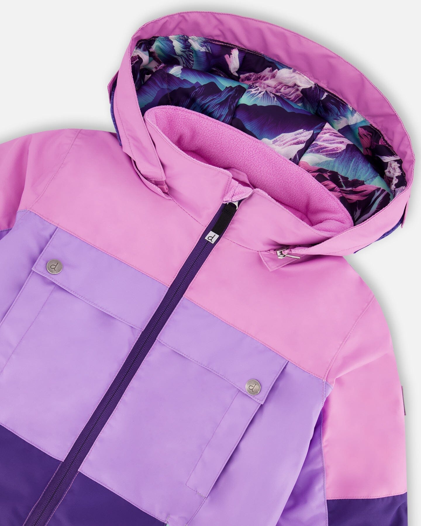 Two-Piece Teknik Snowsuit Purple Mountain Print