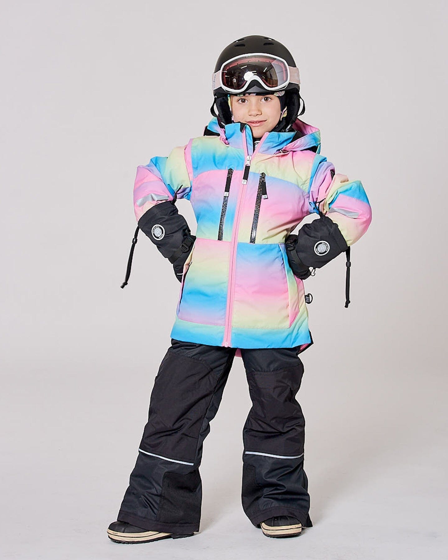 Two-Piece Teknik Snowsuit Rainbow Gradient