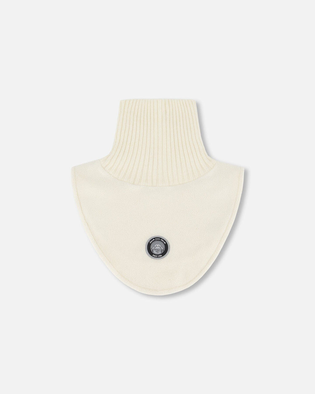 Polar Fleece And Knit Neckwarmer Off-White