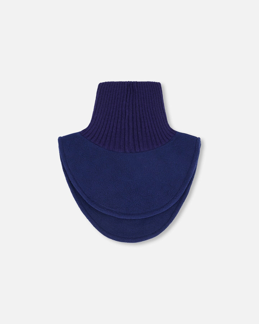 Polar Fleece And Knit Neckwarmer Navy Blue