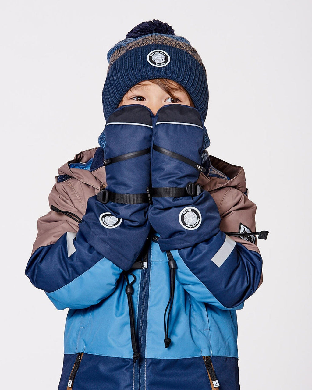 Winter Mittens Teknik Navy Blue