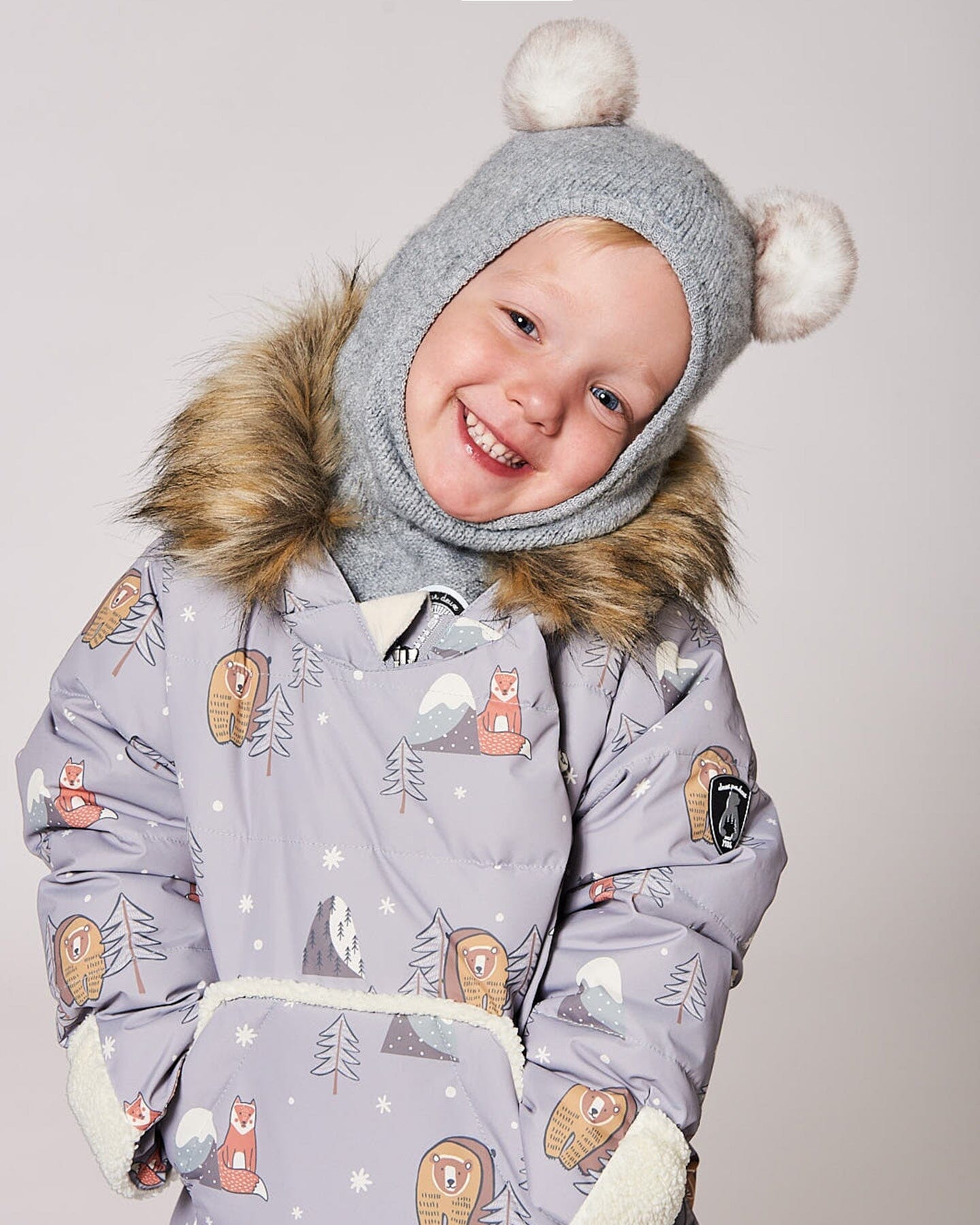 Knit Balaclava Heather Gray