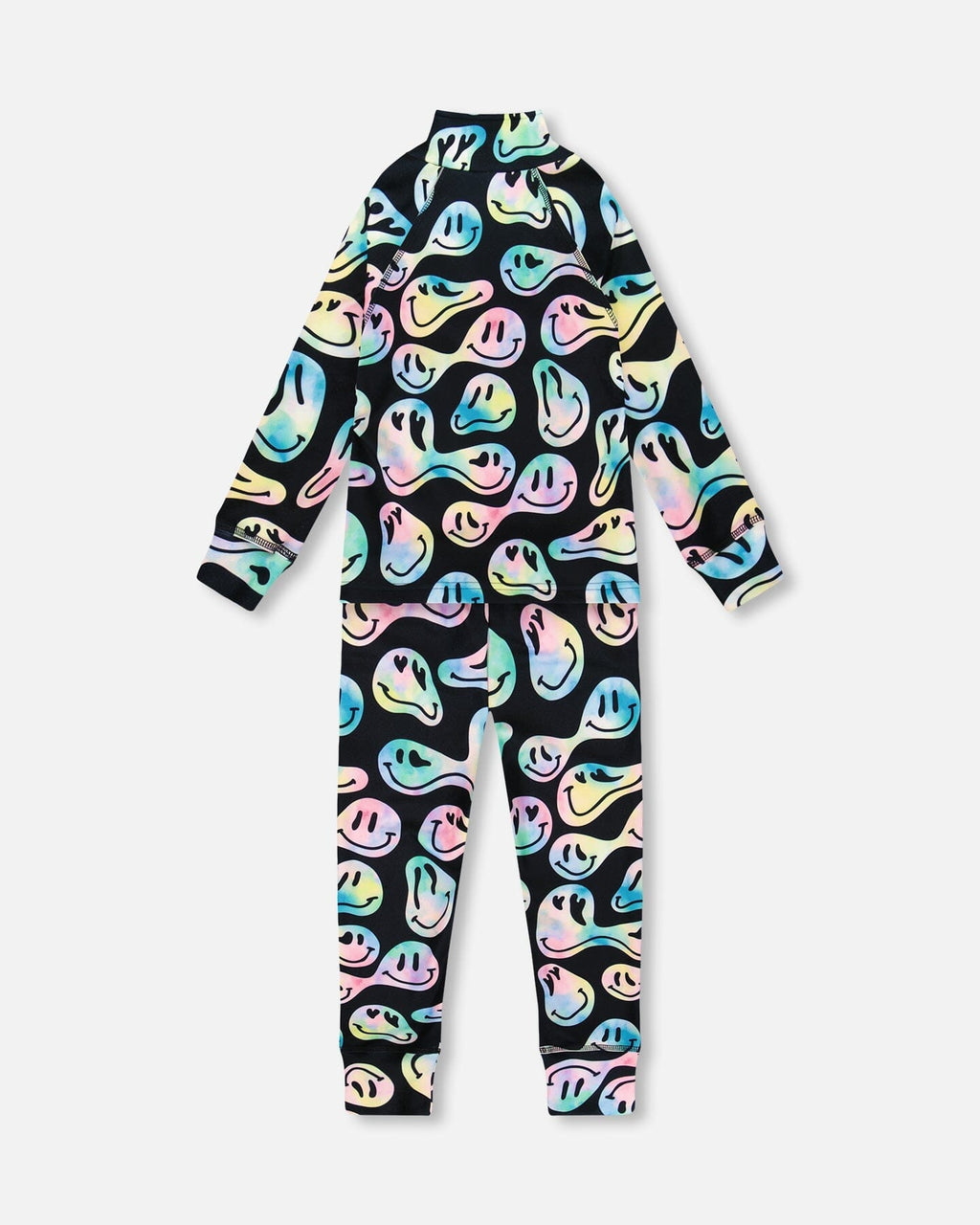 Two-Piece Thermal Underwear Set Smiley Face Girl