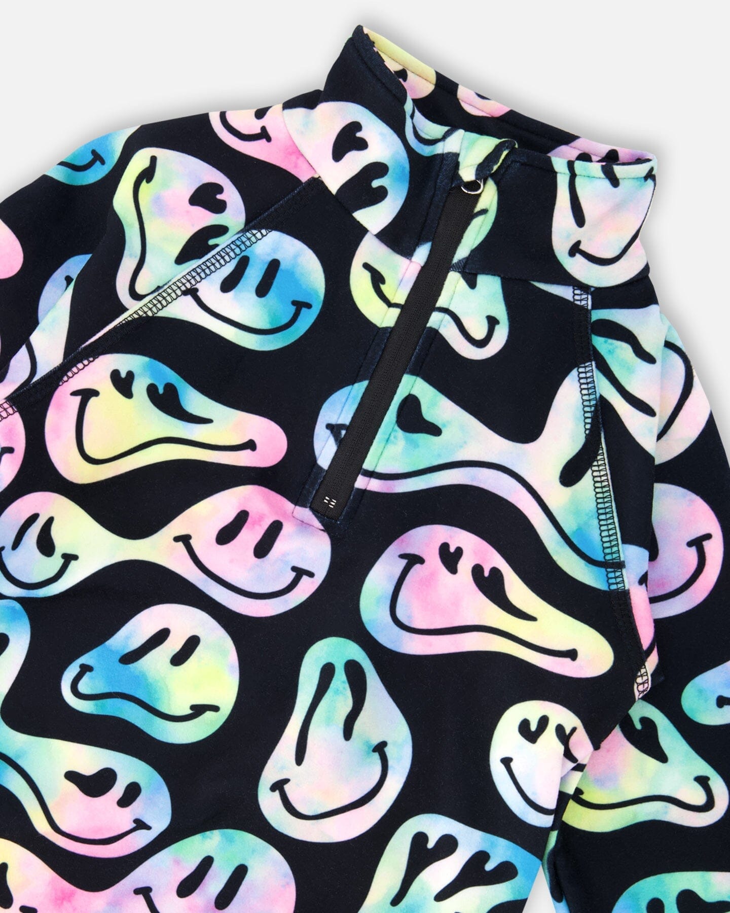 Two-Piece Thermal Underwear Set Smiley Face Girl