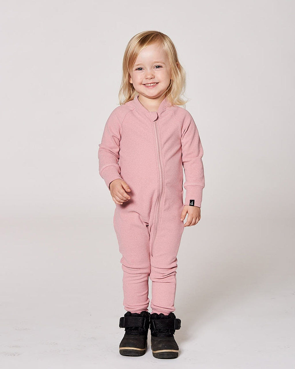 One-Piece Thermal Underwear Dusty Pink