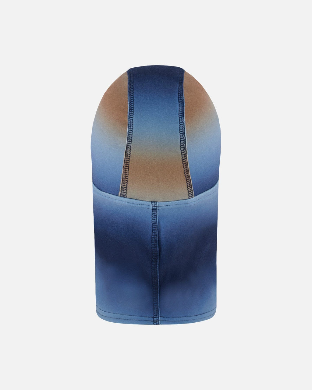 Brushed Jersey Balaclava Blue And Beige Gradient