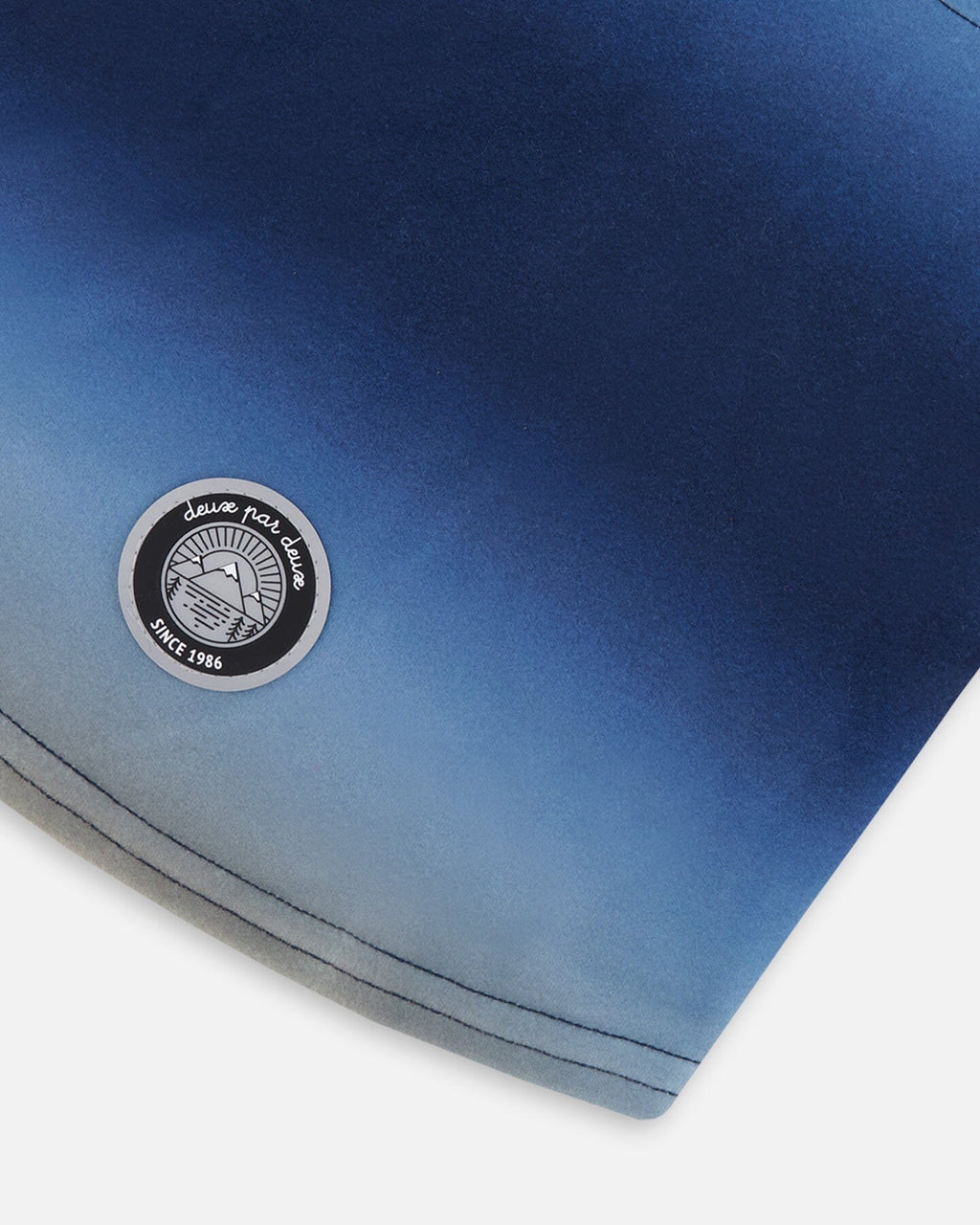 Brushed Jersey Balaclava Blue And Beige Gradient