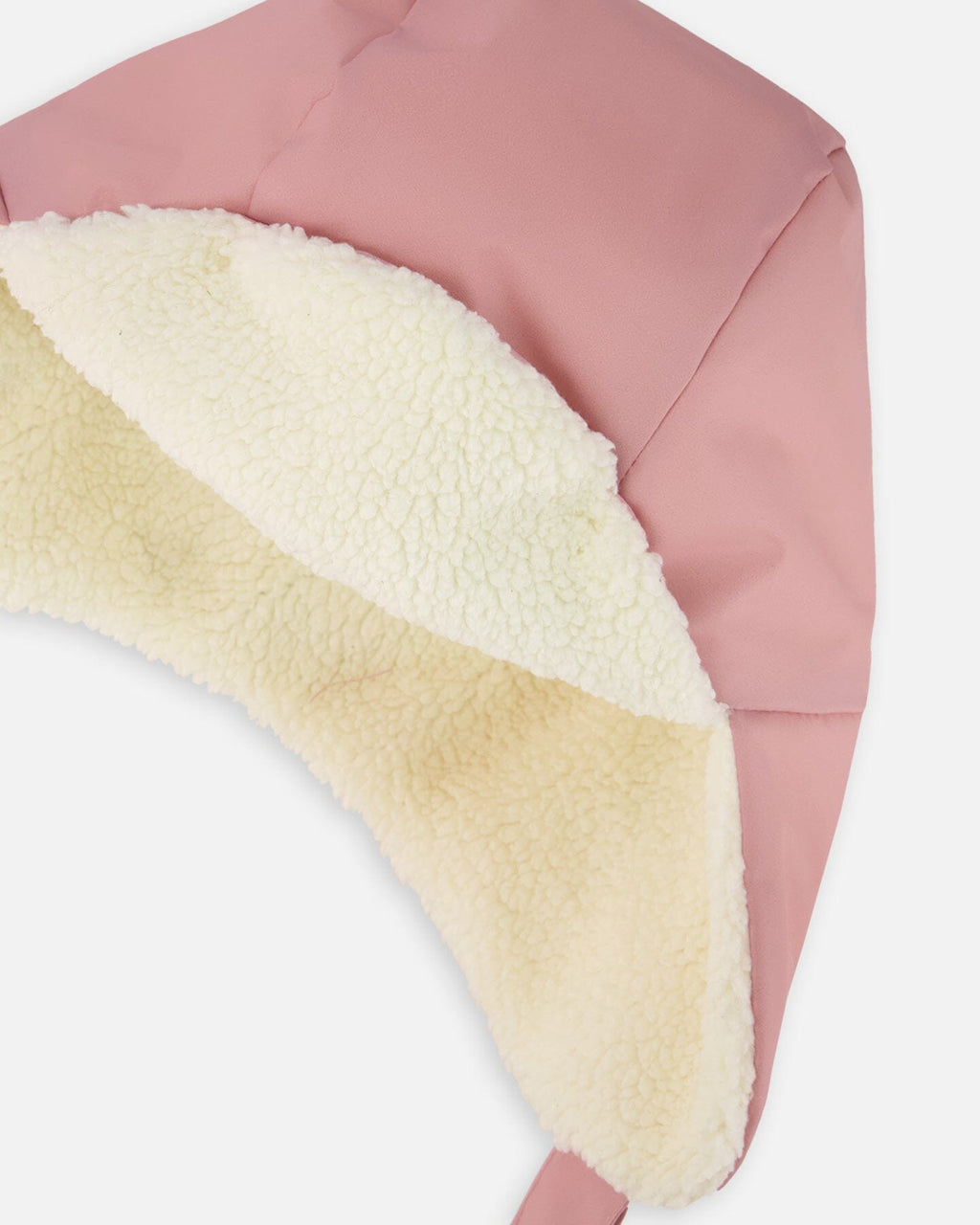 Lined Baby Chapka Dusty Pink