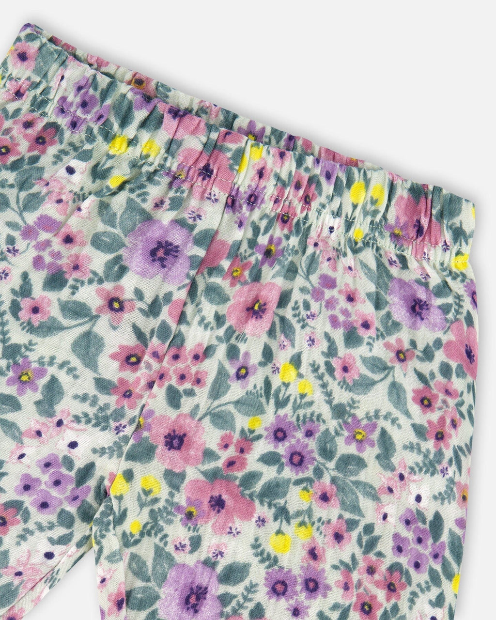 Organic Cotton Off-White Top And Muslin Pants Set