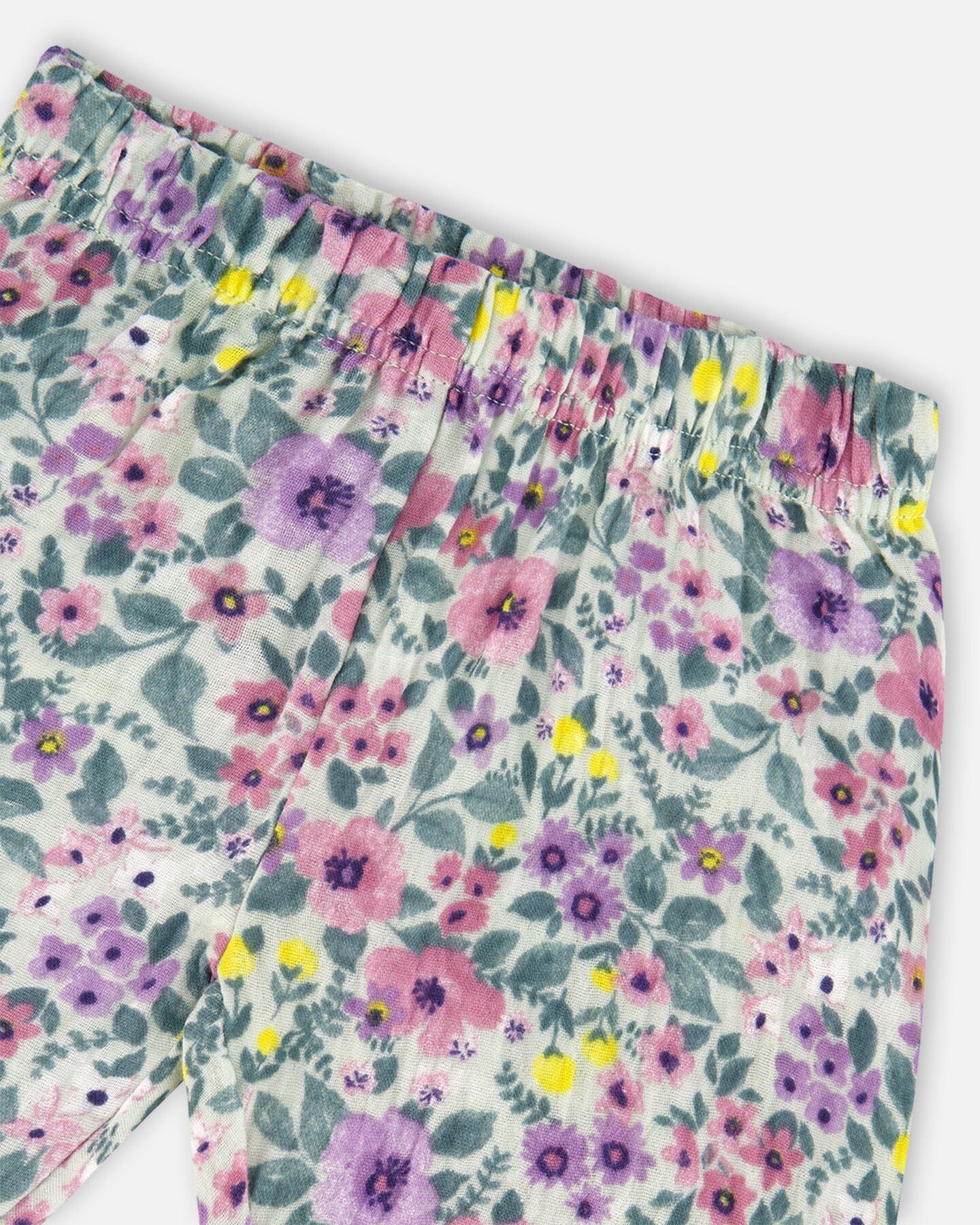 Organic Cotton Off-White Top And Muslin Pants Set