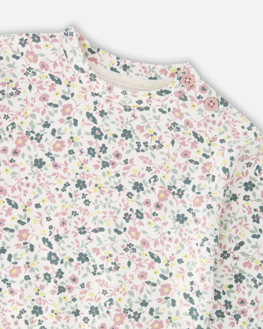 Organic Cotton Evolutive Pant And Long Sleeve Top Set Jade Green