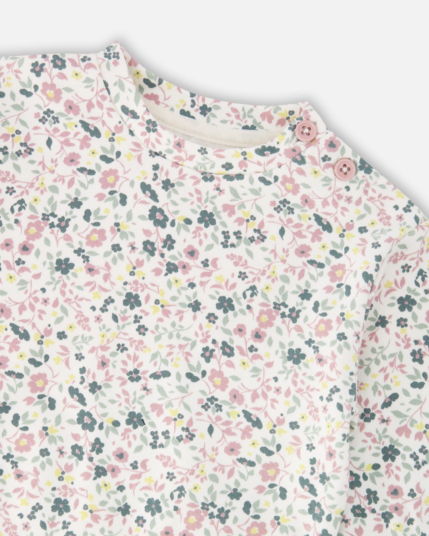 Organic Cotton Evolutive Pant And Long Sleeve Top Set Jade Green