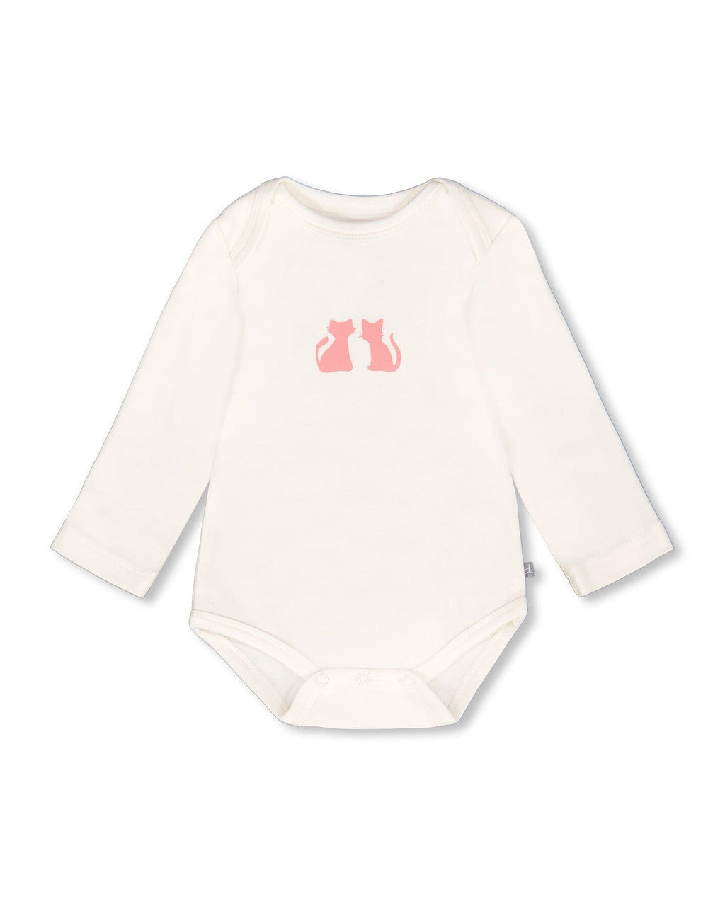 Organic Cotton Long Sleeve Romper Off-White Floral