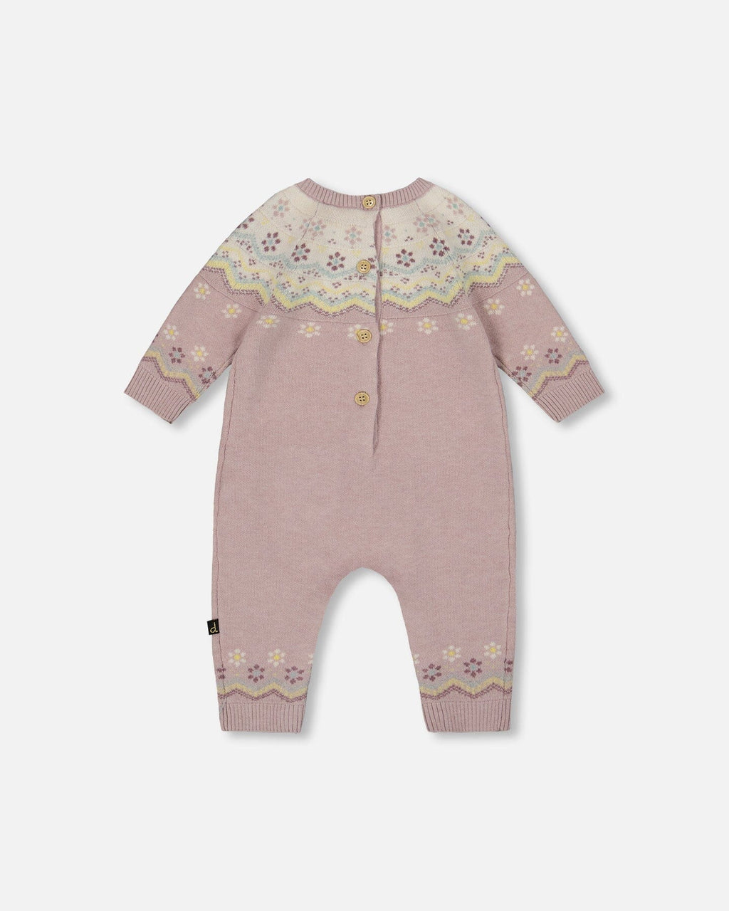 Jacquard Knitted Romper Keepsake Lilac
