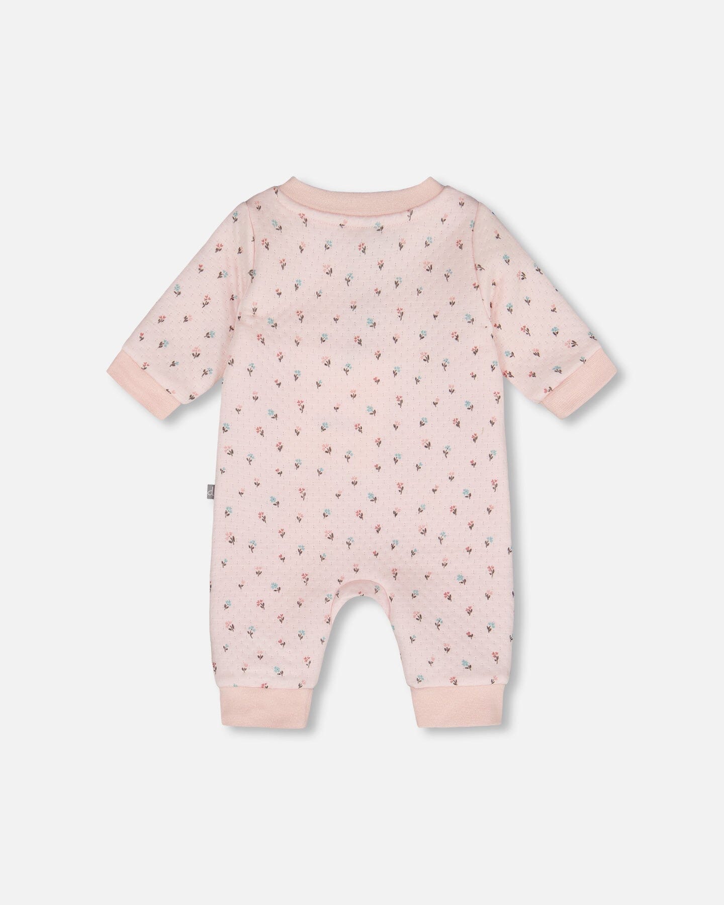 Organic Cotton One-Piece And Baby Romper Pink Mini Floral