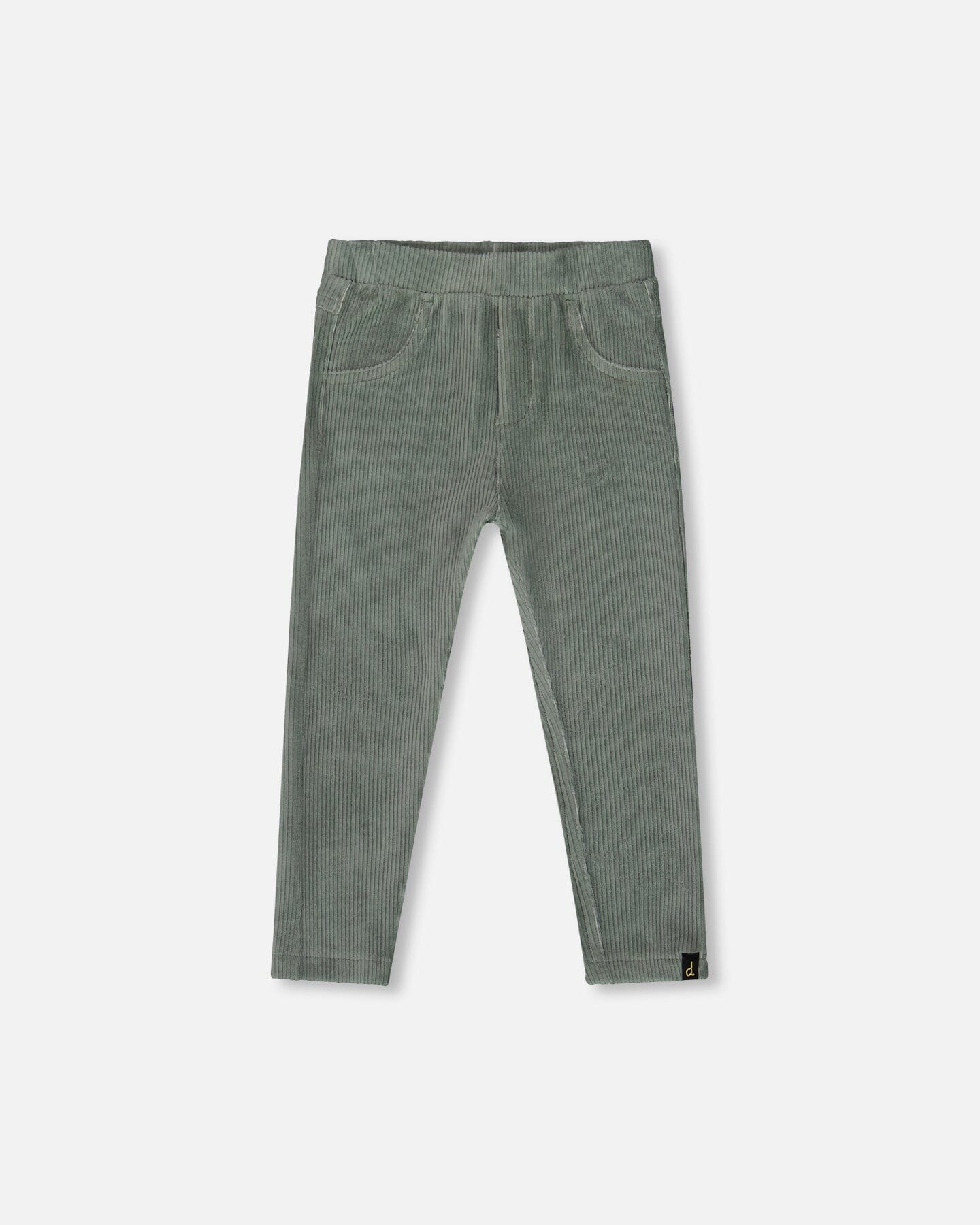 Stretch Velour Tregging Jade Green