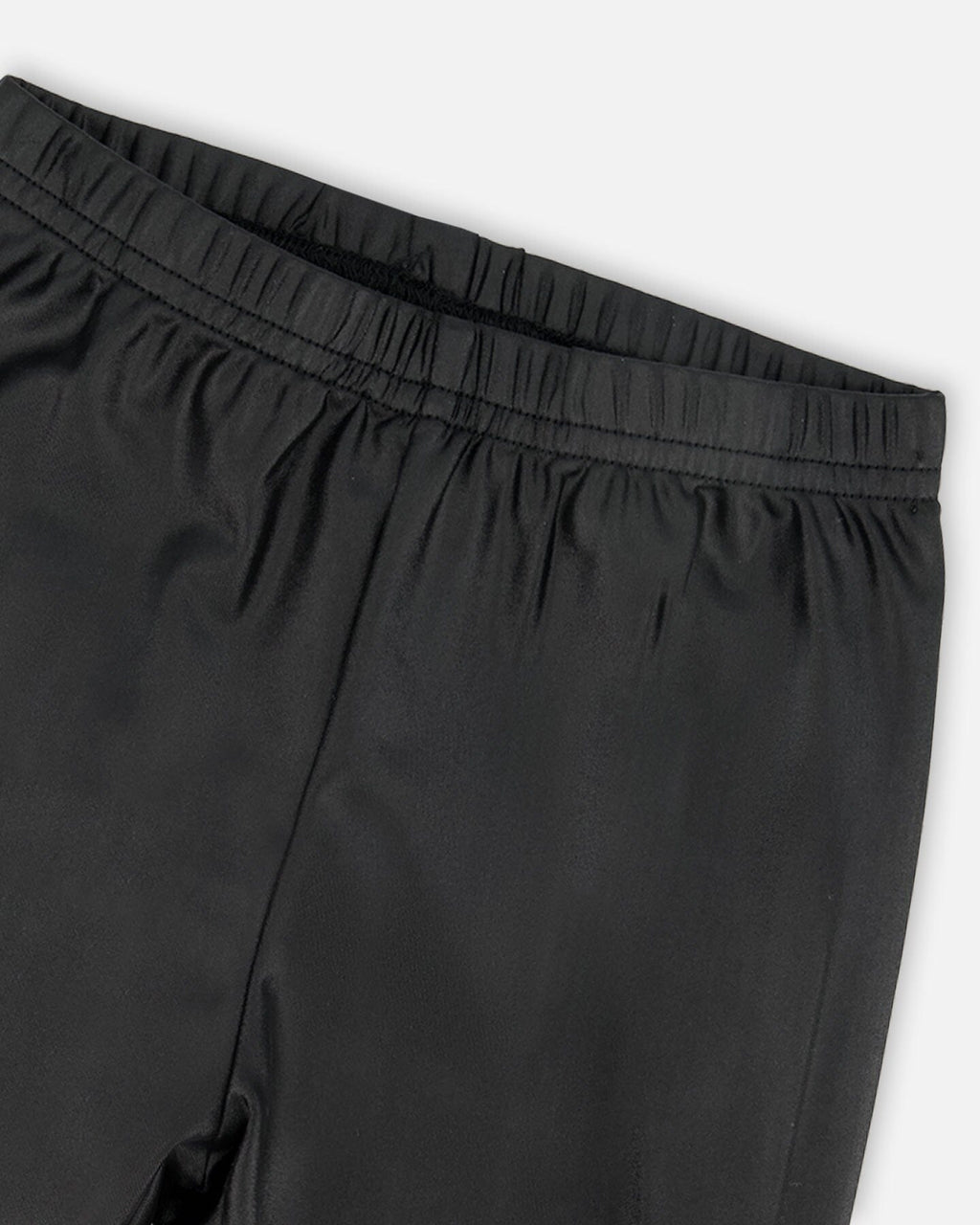 Shiny Stretch Jersey Leggings Black