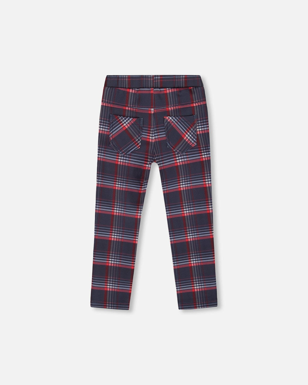 Milano Treggings Red And Navy Plaid