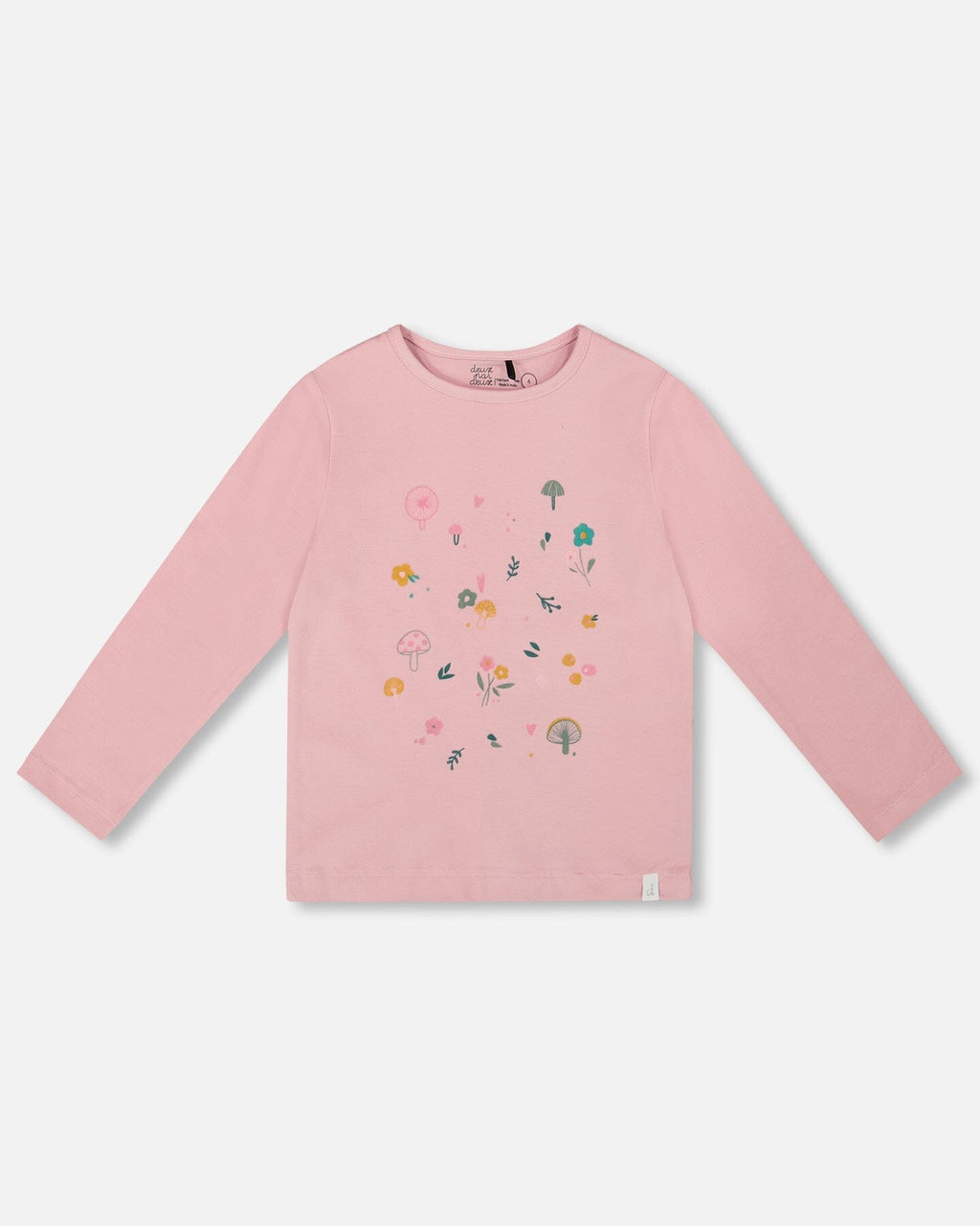 Organic Cotton Long Sleeve T-Shirt Dusty Pink