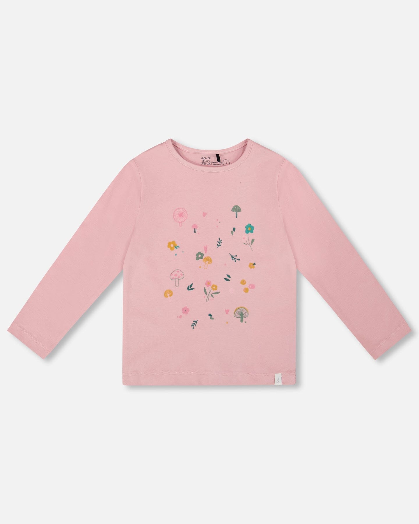 Organic Cotton Long Sleeve T-Shirt Dusty Pink