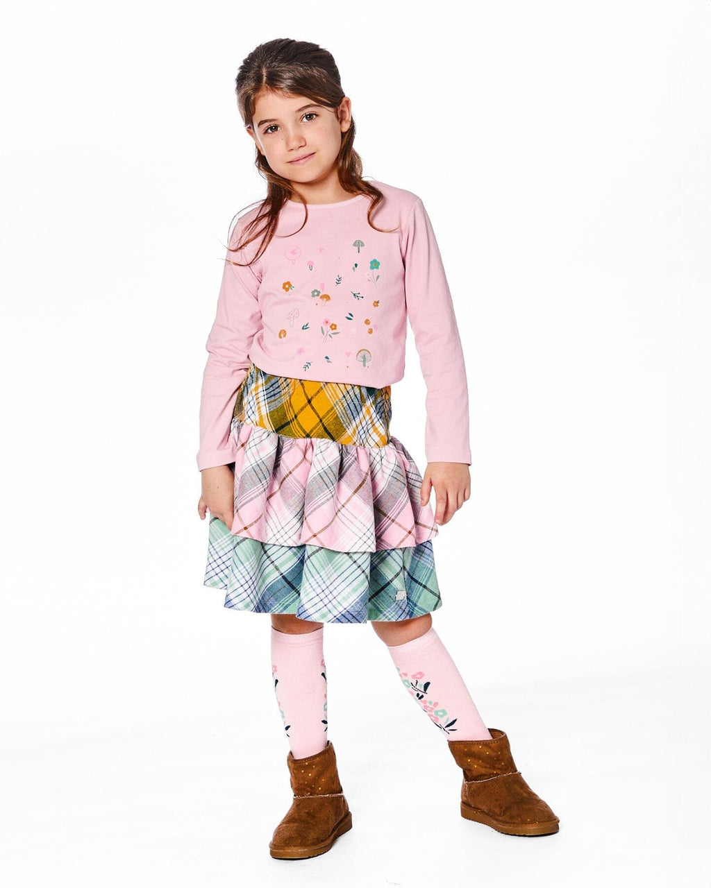 Organic Cotton Long Sleeve T-Shirt Dusty Pink