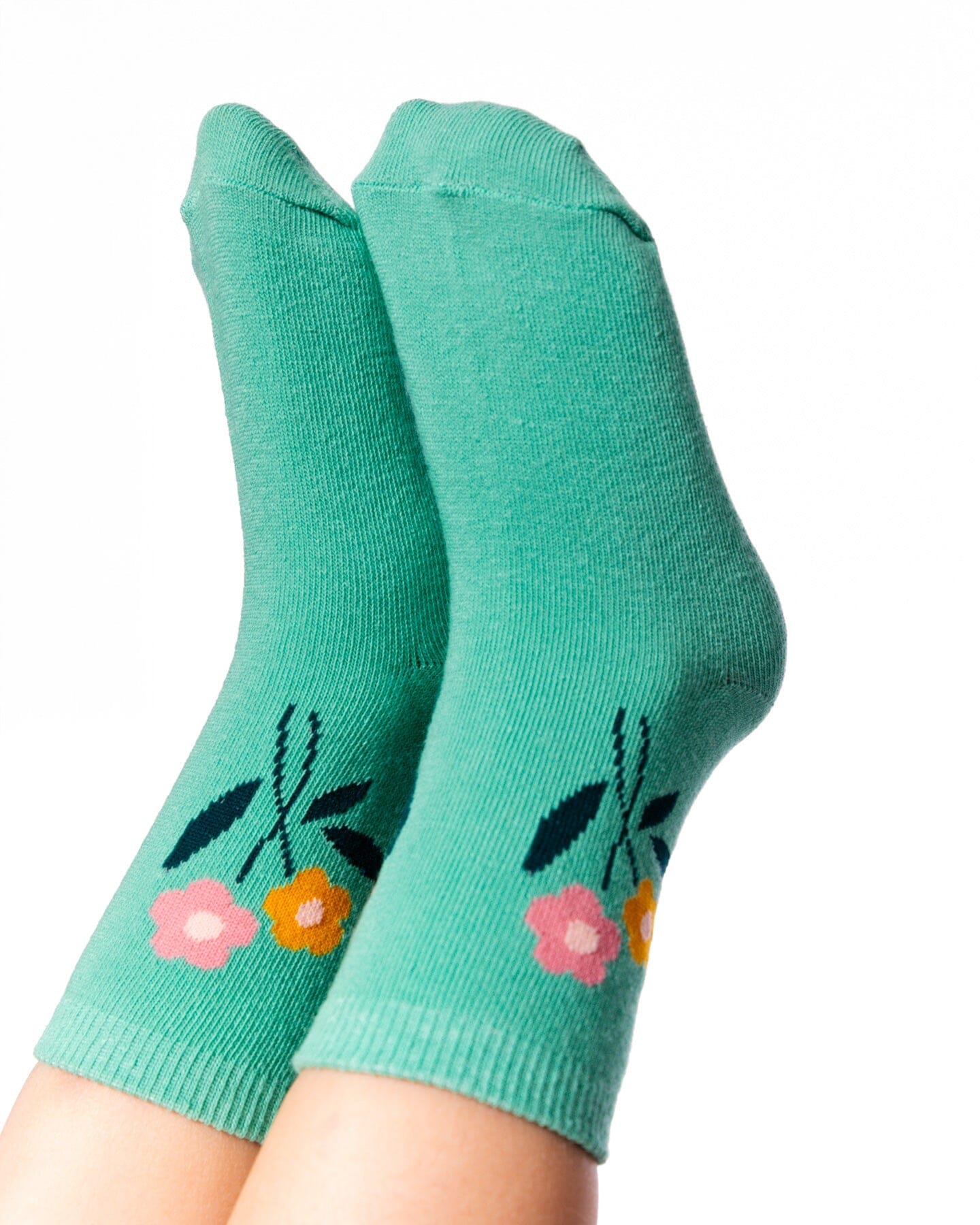3-Pack Knit Socks Pink And Green