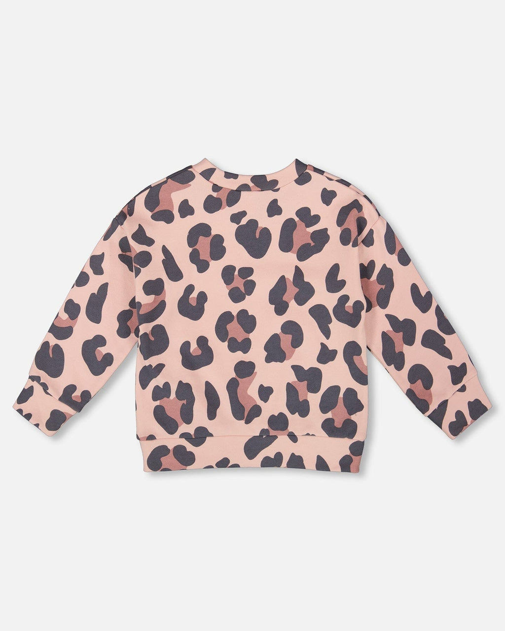 French Terry Sweatshirt Pink Leopard