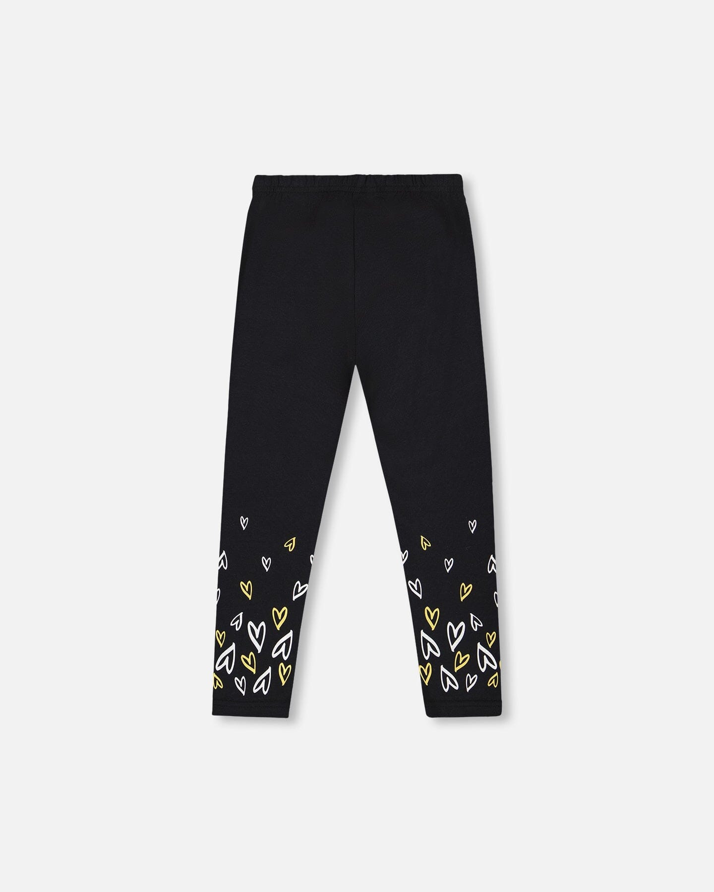 Organic Cotton Leggings Dusty Pink With Hearts Print