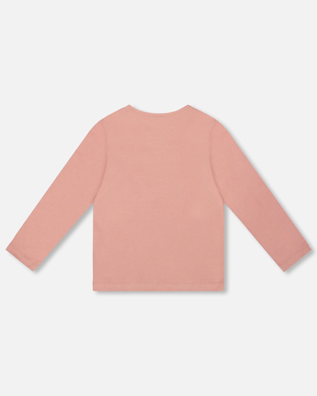 Organic Cotton Long Sleeve T-Shirt Dusty Pink With Sequin Unicorn