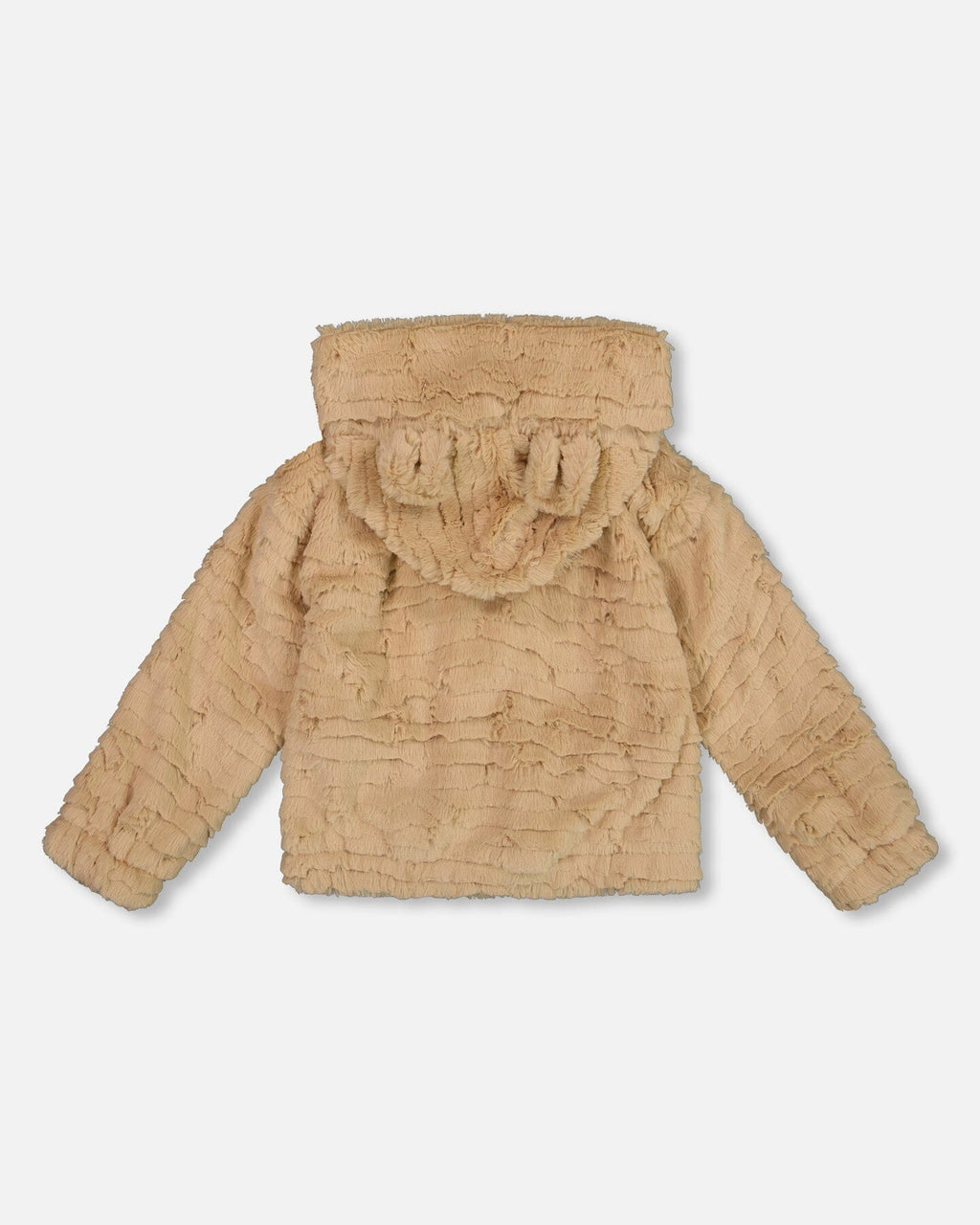 Faux Fur Hooded Jacket Nougat