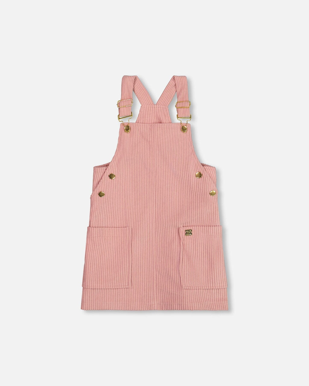Corduroy Overall Dress Dusty Pink
